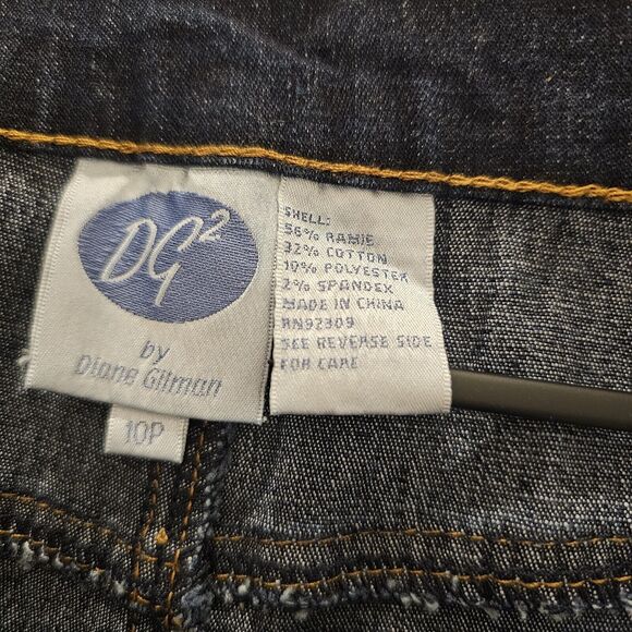Diane Gilman DG2 Embellished Jeans Sz 10P Jewels Elvis Gemstones Rainbow Gems - Picture 8 of 12